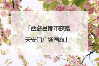 西藏昌都市获赠天安门广场国旗